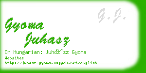 gyoma juhasz business card